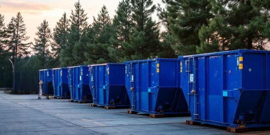 fleet of roll off dumpsters for rent